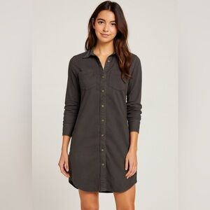 Faherty Button-Up Shirt Dress